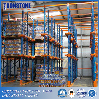 Ποιότητα  Cold Rolled Steel Drive-in Pallet Racking System for Compact Storage Solution εργοστάσιο