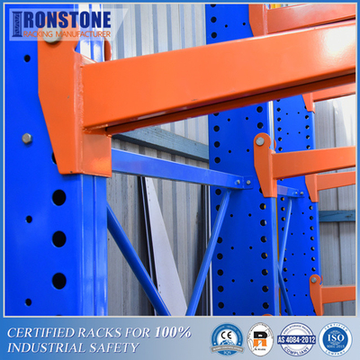 Cantilever μετάλλων αποθηκών εμπορευμάτων αντιδιαβρωτικό ράφι για υπαίθριος ή εσωτερικός