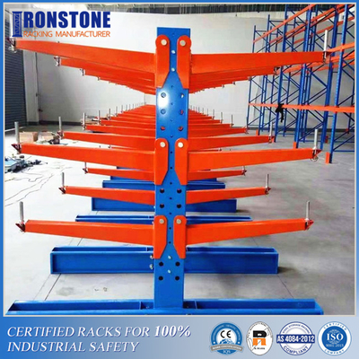 Cantilever μετάλλων αποθηκών εμπορευμάτων αντιδιαβρωτικό ράφι για υπαίθριος ή εσωτερικός