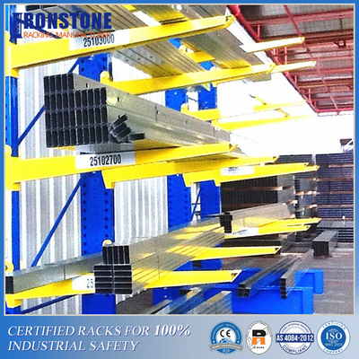 Cantilever γρατσουνιά-αντίστασης ράφι αποθήκευσης με το απεριόριστο οριζόντιο διάστημα